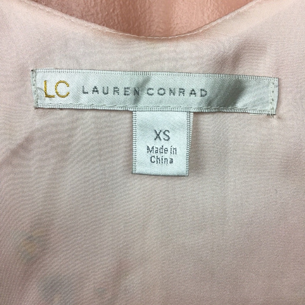 🛍 Lauren Conrad Floral Tank, Pink Print, Size XS - Picture 6 of 7